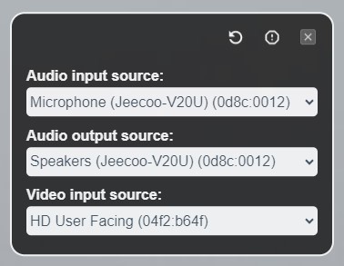 A closeup of the World Stream Device Management panel. The UI for this panel is described below.