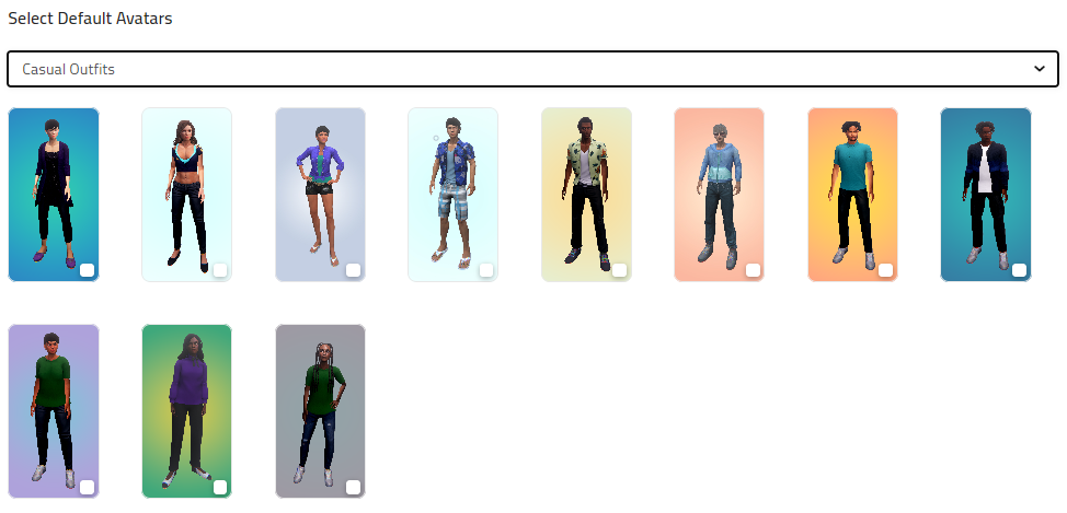 Default avatar collections | Breakroom Documentation