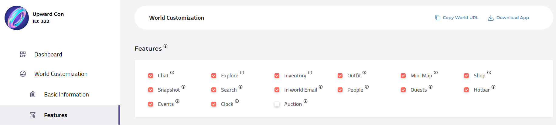 UI customization options | Breakroom Documentation
